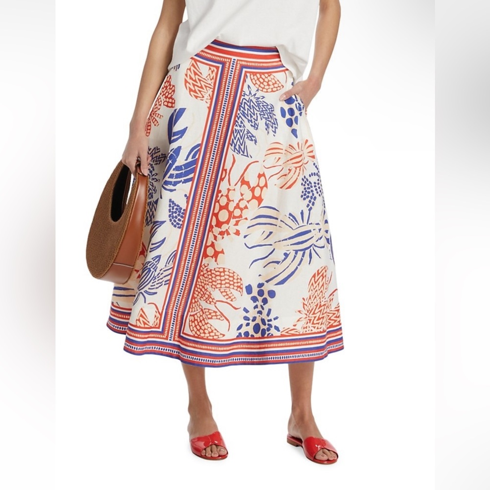 Farm Rio Mixed Lobsters Midi-Skirt